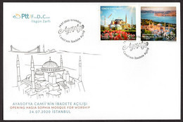 2020 TURKEY OPENING HAGIA SOPHIA MOSQUE FOR WORSHIP FDC - FDC