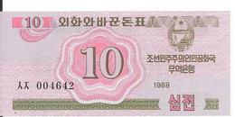 COREE DU NORD 10 CHON 1988 UNC P 33 - Korea, North