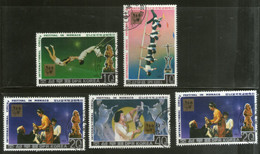 Korea 1987 Int'al Circus Festival Monaco Art Horse Cat Flag Sc 2666-70 Cancelled # 7907a - Cirque