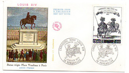 FDC--1978-- LOUIS  XIV---Statue  Place Vendôme à Paris       --cachet   VERSAILLES --78 - 1970-1979