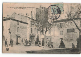 Le Café Des MIMOSAS Place De La République Vieille Eglise En 1906 SAINT RAPHAEL 76 MTIL  N368 - Saint-Raphaël