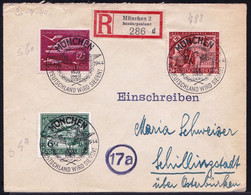 NICE REGISTERED THIRTH REICH COVER FROM MUNCHEN TO SCHILLINGSTADT 20-4-1944 - VERY CLEAR OBL. - LOOK ! - Briefe U. Dokumente