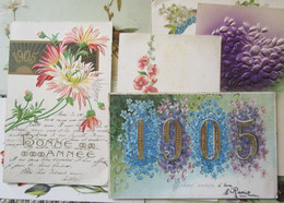 Fleurs Lot 9 Cpa Theme Fleurs Certaines Relief - Flowers