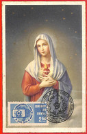 Aa3257 - Aa3258 -  BRAZIL  - POSTAL HISTORY -  MAXIMUM CARD 1961 Religion MADONNA - Maximumkaarten