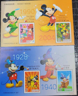 A) 2005, TAIWAN, DISNEY, MICKEY MOUSE, THE PRINCE AND THE PAUPER, TWICE UPON A CHRISTMAS, 1940 – STEAMBOAT WILLIE, FANTA - Unused Stamps