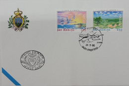 A) 1995, SAN MARINO, EUROPE PEACE AND FREEDOM ISSUE, FDC, XF - Covers & Documents