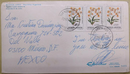 A) 1982, ARGENTINA, FLOWERS, FROM BUENOS AIRES TO BUENOS AIRES, DUCK FLOWER STAMP - Brieven En Documenten