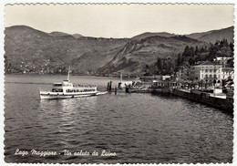 LAGO MAGGIORE - UN SALUTO DA LUINO - VARESE - 1960 - BARCHE - TRAGHETTO - BATTELLO - Luino