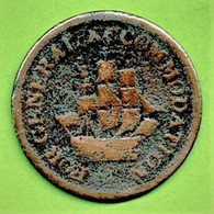 HALF PENNY TOKEN / FOR GENERAL ACCOMMODATION - Commerce Extérieur, Essais, Contremarques Et Surfrappes