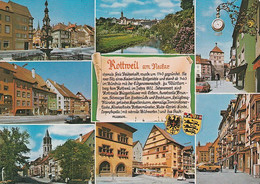 1 AK Germany / Baden-Württemberg * Chronikkarte Der Stadt Rottweil Am Necker Mit Wappen * - Rottweil