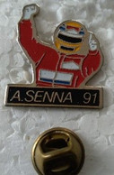 Pin's - F1 -  A. SENNA - 91 - - F1