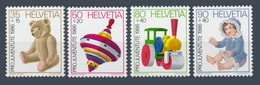 Suisse Switzerland 1986 Yvert 1260/1263 ** Pro Juventute 1986 - Jouets - Toys - Doll - Poupee - Teddy Bear - Ours - Neufs