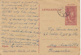 COAT OF ARMS, KOLOZSVAR- CLUJ NAPOCA, OCCUPATION OF TRANSYLVANIA, PC STATIONERY, ENTIER POSTAL, 1943, HUNGARY - Zonder Classificatie