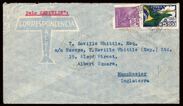 Brasil - Yv A38+...- 1934 De Pernambuco A Inglaterra Por Zeppelin - Airmail (Private Companies)