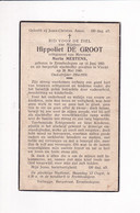 EREMBODEGEM - VINKT - Hippoliet De Groot ° Erembodegem 14/06/1895 - † Vinkt 26/05/1940 - Andachtsbilder