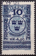 SE049B – SUEDE – SWEDEN – 1916 – LANDSTORM I – MI # 96 USED 400 € - Used Stamps