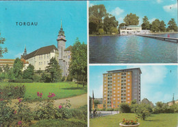 D-04860 Torgau - Alte Ansichten - Schwimmbad - Schloß - Hochhaus - Torgau