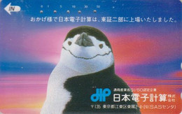 TC JAPON / 110-011 - ANIMAL - OISEAU - MANCHOT A JUGULAIRE - CHINSTRAP PENGUIN BIRD - JAPAN Phonecard-  5675 - Pinguïns & Vetganzen