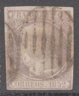 1852 Edifil 13 Isabel II 12c. Catalogo 300 Euros - Used Stamps