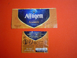 ETIQUETTE BIERE / AFFLIGEM  AMBREE / BELGIQUE - Cerveza