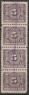 Canada 1906 Sc J4  Postage Due Strip Used - Postage Due