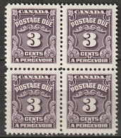 Canada 1965 Sc J16B  Postage Due Block MNH** - Portomarken