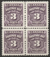 Canada 1965 Sc J16B  Postage Due Block MNH** - Port Dû (Taxe)