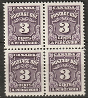 Canada 1965 Sc J16B  Postage Due Block MNH** - Port Dû (Taxe)