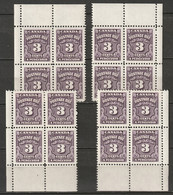 Canada 1965 Sc J16B  Postage Due Plate Block Set MNH** - Portomarken