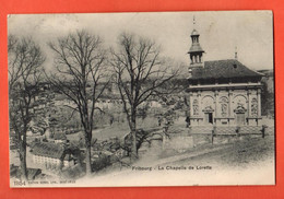 ZOZ-01 RARE Fribourg La Chapelle De Lorette.  Burgy 1854.  Circulé 1907 - Chapelle