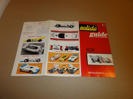 Guide SOLIDO N°3 : Porsche Can-am (sans Les Decalcomanies) - Autres & Non Classés