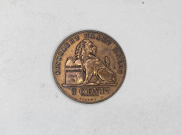 MONNAIE COIN BELGIQUE BELGIE LEOPOLD II 1  CENTIME 1901 LEGENDE FLAMANDE SUP BRILLANT DE FRAPPE - 1 Centime