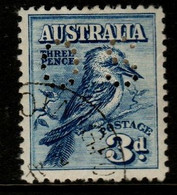 Australia SG O113  1928  3d Kookaburra Perforated OS ,Used - Servizio
