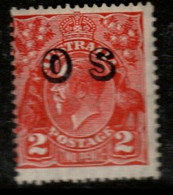 Australia SG O125  1932 King George Head 2d Golden Scarlet, Overprinted OS ,Mint Never Hinged - Dienstmarken