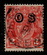 Australia SG O130  1933 King George V Heads 1d Golden Scarlet, Overprinted OS ,used,Euro 1.00 - Servizio