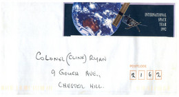 (SS 34) Australia - Letter Posted With "Illegal" Part Of SPACE M/s (still Went Through The Mail) No Postmark - Variétés Et Curiosités