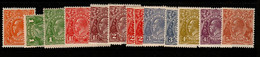 Australia SG 94-103a  1927 King George V ,SM Wtmk,perf 13.5 X 12.5 Die II Mint Never Hinged - Mint Stamps