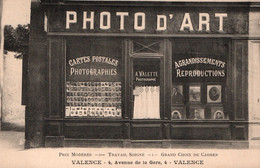 Valence - Magasin Photo D'Art A. Valette, Photographe, Avenue De La Gare - Cartes Postales - Carte Non Circulée - Valence