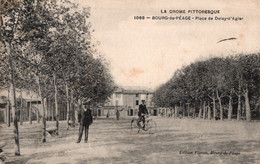 Bourg De Péage (Drome) Cycliste, Place De Delay-d'Agier (ou Dedelay Dagier) Edition Vignon - Carte N° 223 - Bourg-de-Péage