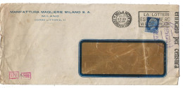 Lettre Italie Cachet Milano Ferrovia 1940 Cachet Oberkommando Der Wehrmacht - Altri & Non Classificati