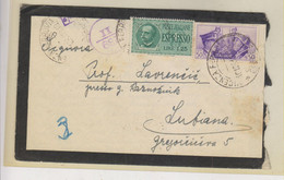 ITALY VICENCA 1941  Censored Cover To Slovenia - Marcophilie (Avions)
