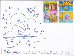 UNO NEW YORK 2002 Erinnerungskarte - Souvenir Card Johannesburg 2002 - Brieven En Documenten