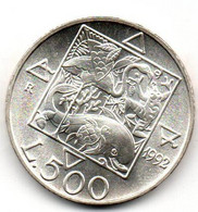 1992 - Italia 500 Lire Flora E Fauna II - Senza Confezione      ----- - Gedenkmünzen