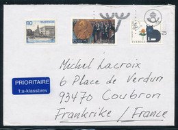 Lettre De La Suède Pour La France - Covers & Documents