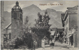ZWI4 - Champéry  -  L'Eglise Et La Rue - VS Valais