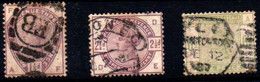 Gran Bretaña Nº 77, 79, 83. Año 1883/84 - Used Stamps