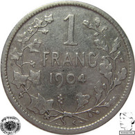 LaZooRo: Belgium 1 Franc 1904 VF / XF - Silver - 1 Frank