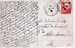 1946 - OCCUPATION FRANCAISE EN ALLEMAGNE ! - CARTE TIMBRE FRANCAIS OBLITERE POSTE AUX ARMEES ! De DONAUESCHINGEN - Militärstempel Ab 1900 (ausser Kriegszeiten)