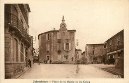 Colombiers * La Place De La Mairie Et Les Cafés * Café Des Arts * Grand Café De La Paix - Sonstige & Ohne Zuordnung