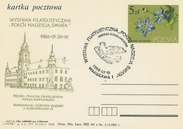 Poland Overprint Cp 857.07 War: Warszawa Exhibition - Peace As The Hope Of The World Pigeon - Ganzsachen